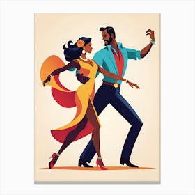 Salsa Dancing Canvas Print