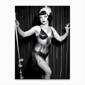 1920's Burlesque Dancer ~Reimagined 116 Canvas Print