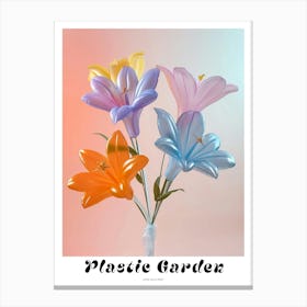 Dreamy Inflatable Flowers Poster Love In A Mist Nigella 1 Canvas Print