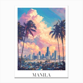 Manila Skyline Canvas Print