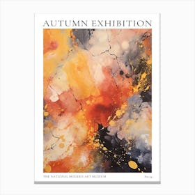 Autumn Exhibition Modern Abstract Poster 34 Canvas Print