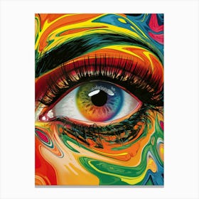 Colorful Eye Canvas Print