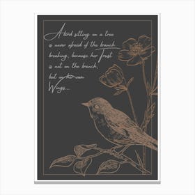 Night Bird Canvas Print