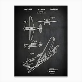 Curtiss P 40 Warhawk Airplane Print, Curtiss P40 War Hawk, Airplane Diagram, Aircraft Decor, Plane Art, Airplane Blueprint, Airplane, Va7491 Canvas Print