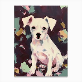 A Chihuahua Dog Painting, Impressionist 1 Canvas Print