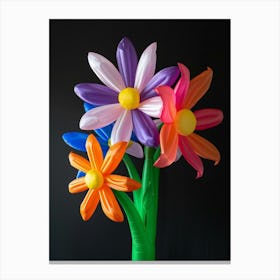 Bright Inflatable Flowers Passionflower 1 Canvas Print