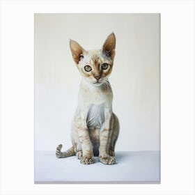 Oriental Shorthair Cat Painting 4 Canvas Print