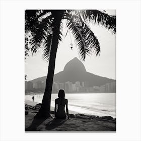 Rio De Janeiro, Black And White Analogue Photograph 1 Canvas Print
