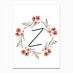 Wild Flower Z Canvas Print