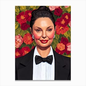 Ashley Judd Illustration Movies Canvas Print