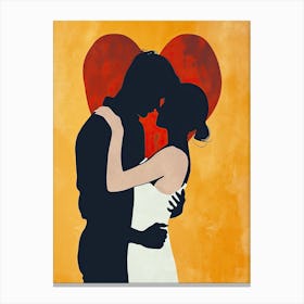 Romantic Couple 2, Valentine's Day Canvas Print