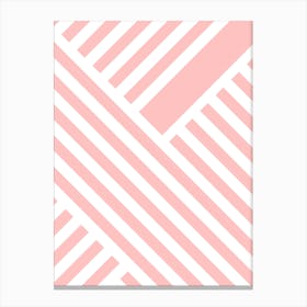 Blush Street Lines Canvas Print