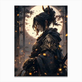 Samurai Girl Canvas Print