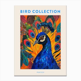 Peacock Pattern Painting 2 Poster Canvas Print