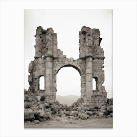 Byblos, Lebanon, Black And White Photography 1 Canvas Print