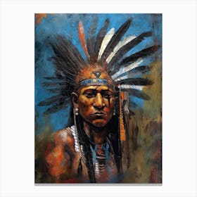 Tribal Reverie: Painting the Soul of Native American Culture Canvas Print