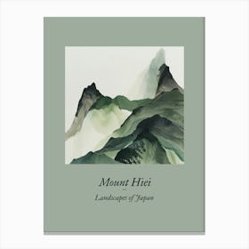 Landscapes Of Japan Mount Hiei Canvas Print