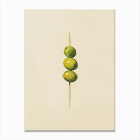 Minimalist Cocktail Olives Canvas Print