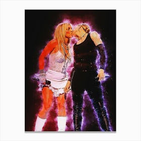 Spirit Of Britney Spears And Madonna Canvas Print