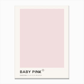 Baby Pink Kids and Nursery Canvas Print