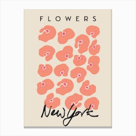 New York Flowers Canvas Print