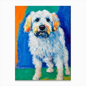 Komondor Fauvist Style dog Canvas Print