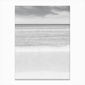 Beach Black And White Canvas Print
