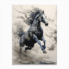 A Horse Painting In The Style Of Surrealistic Techniques2 Canvas Print