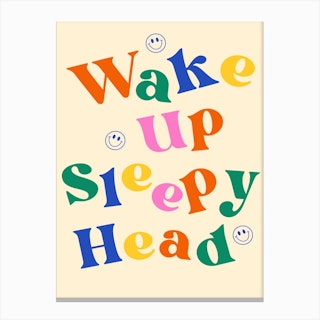 Wake Up Sleepy Head Canvas Print