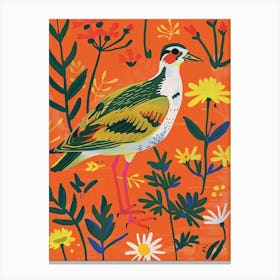 Spring Birds Lapwing 2 Canvas Print