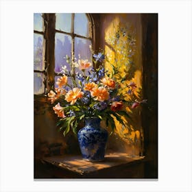 Flowers In A Vase Canvas Print