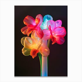 Bright Inflatable Flowers Orchid 4 Canvas Print