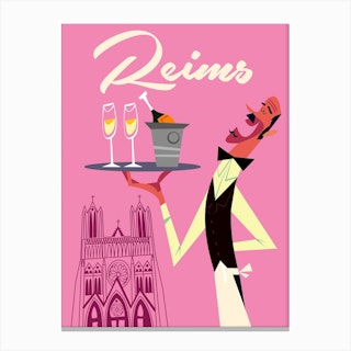 Reims Poster Canvas Print