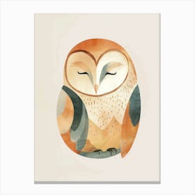 Charming Nursery Kids Animals Owl 3 Canvas Print