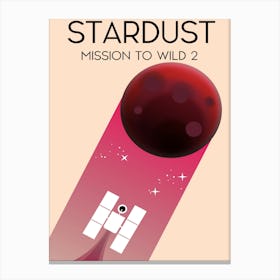 Stardust Mission To Wild 2 Space Art Canvas Print