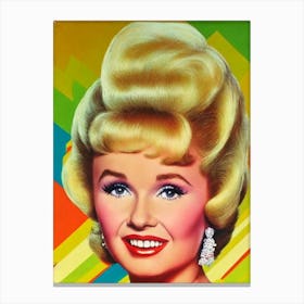 Debbie Reynolds Colourful Pop Movies Art Movies Canvas Print