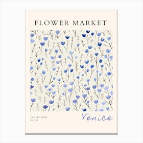 Flower Market Venice Canvas Print