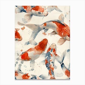 Watercolor Koi 10 Canvas Print