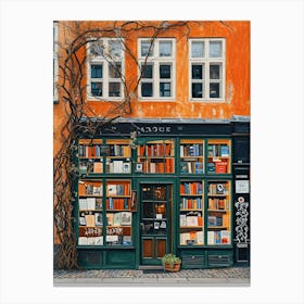 Copenhagen Book Nook Bookshop 3 Canvas Print