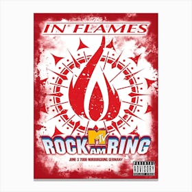 In Flames Rock Am Ring 2006 Poster Canvas Print