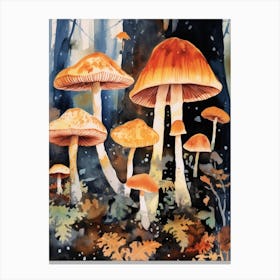 Mushroom Watercolour 1 Canvas Print