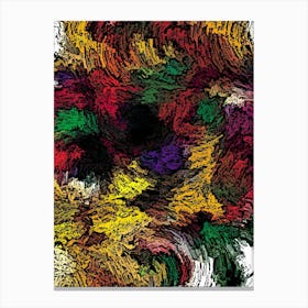 Abstract Painting Colorful Canvas Print