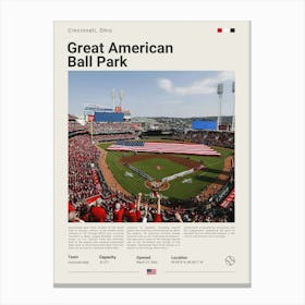 Baseball - Cincinnati Reds - Great American Ball Park 2 Canvas Print