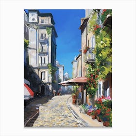 Street Scene in Summer Canvas Print