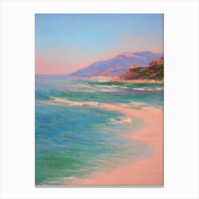 Spiaggia Di Tuerredda Sardinia Italy Monet Style Canvas Print