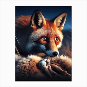 Wild Animal Creative Portrait 180 Canvas Print