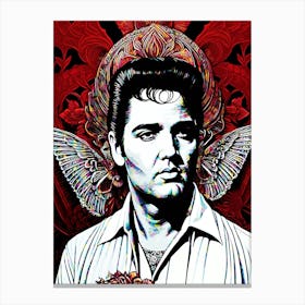 Elvis Presley - Angel Wings Canvas Print