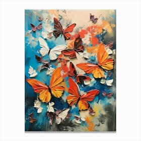 Butterflies Abstract 3 Canvas Print