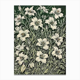 White Flowers Canvas Print