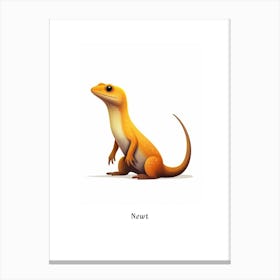 Newt Kids Animal Poster Canvas Print